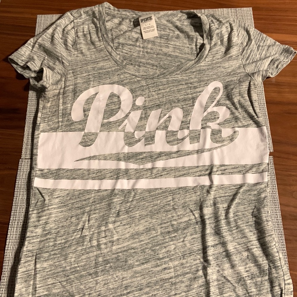VS PINK grey tee (Large)